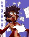blood blood_on_body blood_on_face completely_nude completely_nude_female guro kamilo52537497 luz_noceda messy_hair the_owl_house this_isn&#039;t_the_owl_house_(comic)