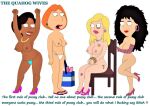  abuse american_dad ass beating big_breasts bondage bonnie_swanson bruises crossover donna_tubbs erect_nipples family_guy francine_smith lois_griffin the_cleveland_show thighs thong 