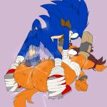  1boy 1girl 1girl anthro ass badger balls bandana big_ass bubble_butt fucked_silly furry heart-shaped_pupils hedgehog interspecies kappa_spark legs_up looking_pleasured male mating_press motion_blur motion_lines penis pussy pussy_juice rough_sex sega sex sonic_boom sonic_the_hedgehog sonic_the_hedgehog_(series) sticks_the_jungle_badger sweat thick_thighs vaginal vaginal_penetration 