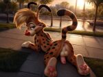 ai_generated bonkers bonkers_(series) bonkers_d._bobcat cartoon cat cat_tail disney disney_channel furry furry_male looking_at_viewer penis tail wild_cat