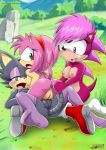  amy_rose anal anal_insertion archie_comics bbmbbf big_breasts breasts cat dildo double_dildo double_insertion feline female group hedgehog insertion interracial interspecies large_insertion mammal mobius_unleashed multiple_girls multiple_insertions nipples palcomix sasha_cat_(light_mobius) sega sex_toy sonia_the_hedgehog sonic_(series) sonic_the_hedgehog_(series) sonic_underground spread_legs spreading tribadism yuri 