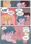  1boy 2_girls blonde_hair brown_hair canon_couple comic couple dezz eclipsa_butterfly marco_diaz penis star_butterfly star_vs_the_forces_of_evil 