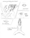  aang avatar:_the_last_airbender azula big_breasts chained comic monochrome nude_female 