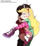  1boy 1girl blonde_hair brown_hair canon_couple disney lowres male/female marco_diaz penis_in_pussy sex star_butterfly star_vs_the_forces_of_evil vaginal yellow_elephant 
