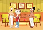  american_dad crossover erect_nipples family_guy francine_smith glasses huge_breasts italian_teacher_(family_guy) steve_smith thighs 