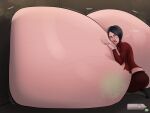 ada_wong black_hair breast_expansion gigantic_breasts resident_evil stinkycokie 