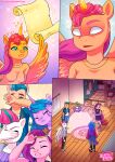 1_boy 1boy 4_girls bbmbbf comic equestria_untamed friendship_is_magic furry hitch_trailblazer izzy_moonbow_(mlp) lesson_for_the_generations my_little_pony my_little_pony:_a_new_generation palcomix pipp_petals_(mlp) sunny_starscout sunny_starscout_(mlp) zipp_storm_(mlp)