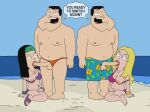 american_dad animated beach beach_sex big_breasts bill_(american_dad) cheating_boyfriend cheating_husband father_&amp;_daughter fellatio francine_smith funny gif guido_l hayley_smith incest infidelity loop outside stan_smith water 