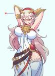 1girl alluring alternate_costume breasts corrin_(fire_emblem)_(female) crossover female_only fire_emblem fire_emblem_fates kid_icarus nintendo palutena_(cosplay) raydango