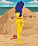  ass big_breasts erect_nipples marge_simpson nude shaved_pussy the_simpsons thighs 