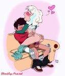  1boy 1girl ass blonde_hair brown_hair couple jackie_lynn_thomas marco_diaz penis penis_in_pussy riding riding_penis sex star_vs_the_forces_of_evil 