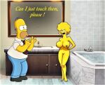  big_breasts erect_nipples homer_simpson lisa_simpson nude shaved_pussy the_simpsons thighs 