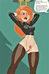  bondage breasts cum_on_face erect_nipples_under_clothes kim_possible kimberly_ann_possible pussy pussy_lips thigh_high_boots thighs 