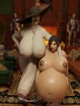  ada_wong big_belly big_breasts futanari knyaz lady_dimitrescu resident_evil 