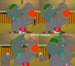  2_on_up ass_focus ball catty_(dumbo) circus climbing comic disney dumbo elephant fanart giddy_(dumbo) grin holding_tail mrs._jumbo_(dumbo) mrsjumbo prissy_(dumbo) pyramid_(artist) rimming sexy_ass smothering_ass standing tail trunk trunk_grab 