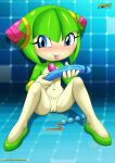  1girl bbmbbf cosmo_the_seedrian dildo mobius_unleashed palcomix pussy sega sonic_x 