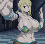 1girl 1girl 1girl big_breasts blonde_hair bra breasts clothed_female dratvan fairy_tail female_focus female_only huge_breasts long_hair lucy_heartfilia solo_female solo_focus tagme teen venus_body 