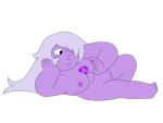 1female 1girl 1girl 1girl accurate_art_style alien alien_girl alien_humanoid alien_look_like_human amethyst_(steven_universe) blue_eyes blush bored bored_expression breast_grab breasts breasts cartoony chubby chubby_female color colored dark_blue_eyes digital_drawing_(artwork) digital_media_(artwork) female_focus female_only flat_colors gem gem_(species) grabbing_breasts grabbing_own_breast hairless_pussy hand_on_breast holding_head lips long_hair lying_down lying_on_side medium_breasts naked_female nipples nude nude nude_female playing_with_breasts plump plump plump_labia plump_lips plump_thighs puffy_pussy purple_blush purple_hair purple_nipples purple_pussy purple_skin pussy short_female solo_focus steven_universe uncensored uncensored_breasts uncensored_nipples