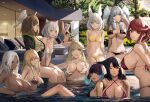 11girls 2022 6+girls alluring animal_ears big_breasts bikini black_hair blonde_hair breast_size_difference breasts brown_hair cat_ears cat_girl cleavage crossover cute dark-skinned_female dark_skin elma_(xenoblade_x) ethel_(xenoblade) eunie_(xenoblade) female_only fiora_(xenoblade) fiorun group hartman_hips head_wings huge_breasts ill_fitting_clothing j@ck light-skinned_female light_skin long_hair looking_at_viewer medium_breasts medium_hair melia_antiqua mio_(xenoblade) multiple_girls mythra nia nia_(blade) nia_(xenoblade) nintendo outside partially_submerged pool pool_party pyra red_hair sena_(xenoblade) sharla short_hair side_ponytail sideboob slim_waist small_breasts smile swimming_pool swimsuit tagme under_boob water wet white_hair xenoblade_(series) xenoblade_chronicles xenoblade_chronicles_2 xenoblade_chronicles_3 xenoblade_chronicles_x