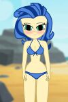 beach big_breasts bikini bikini_bra bra equestria_girls gif milky_way_(character) my_little_pony original_character ponetan undressing