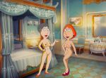  barbara_pewterschmidt breasts erect_nipples family_guy lois_griffin mother_&amp;_daughter nude shaved_pussy thighs 