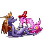  :&gt;= birdo crossover fellatio nintendo oral pink_skin playstation purple_skin spyro_the_dragon super_mario_bros. 