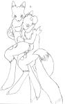 1_female 1_male 1boy 1girl 3_fingers 3_toes anthro anthro/anthro anthro_canine anthro_fox breasts canine digimon erection female female_anthro female_anthro_fox female_renamon fox from_behind fur furry lying male male_anthro male_anthro_fox male_renamon monochrome nude penis penis_in_pussy raised_tail renamon sex tail testicles toei_animation vaginal vaginal_penetration vixen white_background white_fur 