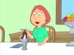  animated breast_expansion breasts erect_nipples family_guy gif ice_cream lois_griffin nipples 