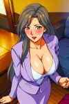 ai_generated big_breasts breasts business_suit business_woman chibo dress fujino_ninno junonboy mature mature_female mature_woman milf milf mommy mother_knows_breast skirt