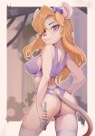 artist_name bikini blonde blonde_female blonde_hair chip_&#039;n_dale_rescue_rangers furry furry_female gadget_hackwrench goggles_on_head looking_at_viewer mouse mouse_ears mouse_girl mouse_tail purple_eyes underwear