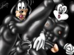  disney goofy male male_only mickey_mouse nipples penis tagme testicle yaoi 