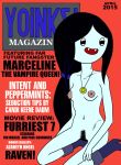 adventure_time black_hair boots english_text fangs long_hair marceline necklace open_mouth pubic_hair toonytease unshaved_pussy vampire white_skin