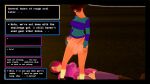  bete_noire betty_noire big_penis blue_shirt boots breasts brown_hair glitchtale long_socks pink_hair pink_shirt pretending purple_shirt purple_socks skirt white_sock 