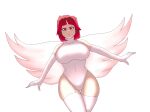  angel angel_wings bete_noire betty_noire breasts brown_hair glitchtale long_socks red_hair swimsuit z!betty zixy_(artist) 