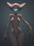  ai_generated alien alien_girl alien_humanoid blue_eyes female_nudity nipples no_hair nude_female one_eye 