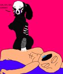 1boy 1girl ass closed_eyes cum cum_in_pussy cum_inside drooling ejaculation five_nights_at_freddy&#039;s from_behind laid_back marionette_(fnaf) nude penis puppet_(fnaf) sex the_puppet_(fnaf)