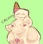  1girl :3 =_= anthro anthro_focus anthro_only ass_visible_through_thighs balls belly bhm blush chubby closed_eyes cream_body cream_skin crem_(regretevator) dumptruck_ass fat_thighs futa_only futanari grossthing_(artist) ice_cream ice_cream_cone ice_cream_creature large_thighs leaking_cum messy_linework moobs navel nipples nude nude overweight overweight_male penis pink_nipples plump regretevator regretevator_futa roblox roblox_game solo_focus text thick_thighs thighs thighs_bigger_than_head 