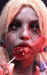  10:16 1girl 1girl 1girl 1girls 3d 3d_(artwork) 4k blonde blue_eyes dc_comics dirty dirty_face dirty_skin face_tattoo female_focus harley_quinn licking licking_lollipop lips lollipop multicolored_hair open_eyes patreon patreon_username ponytails roosterart solo_focus subscribestar subscribestar_username suicide_squad:_kill_the_justice_league tongue tongue_out twin_tails video_game video_game_character video_game_franchise villainess 