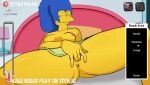  1girl 2d 2d_(artwork) 2d_animation animated anus blue_hair blush blush_lines bouncing_breasts cel_shading closed_eyes day dotartnsfw female_masturbation female_only fingering fingering_self fingers fingers_in_pussy front_view gameplay_mechanics highres hole_house laying_down laying_on_back laying_on_bed legs legs_apart long_hair looking_at_viewer loop marge_simpson masturbation milf moan moaning moaning_in_pleasure on_back on_bed one_handed_masturbation pussy pussy_juice skirt skirt_lift solo_female sound spread_legs squirt squirting the_simpsons thick thick_ass thick_thighs vaginal_juices vaginal_masturbation video webm window yellow_skin 