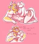 1boy 1boy1girl 1girl 2d 2d_(artwork) after_sex anthro anthro_only anthro_penetrated anthro_penetrating anthro_penetrating_anthro asgore_dreemurr asgoriel ass beard big_breasts blonde blonde_hair boss_monster breasts buttdawg caprine climax closed_eyes color colored completely_nude completely_nude_female completely_nude_male couple cum cum_in_pussy cum_inside digital_media_(artwork) dilf duo english_text facial_hair female female_anthro female_penetrated floppy_ears fur furry furry_female furry_male furry_only genitals goat goat_ears goat_girl goat_horns hetero horns hugging husband husband_and_wife internal laying_down male male/female male_anthro male_penetrating male_penetrating_female mammal mature mature_anthro mature_female mature_male milf monster monster_boy monster_girl muscular muscular_male nipples nude nude_anthro nude_female nude_male open_mouth penetration penis pink_background red_background seme_asgore sex simple_background solid_color_background straight sweat talking talking_to_another talking_to_partner text top_asgore toriel undertale undertale_(series) video_game_character video_games white_body white_fur wife