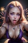 3d ai_generated blonde blonde_hair female_only hentai nsfw purple_dress trynectar.ai