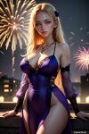  3d ai_generated blonde blonde_hair female_only hentai nsfw purple_dress trynectar.ai 