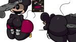 1girl1boy anon big_ass black_eyes fat_ass fnati mickey_mouse penis rat reference_image thicc
