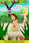 2_girls bathing_suit big_breasts cellphone connie_d&#039;amico erect_nipples family_guy femdom fotoshopaholic humiliation leash looking_at_viewer meg_griffin outside public_nudity scantily_clad spying squatting tears unseen_male urination voyeur