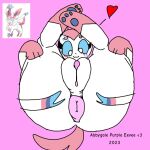  1girl abbygale_purple_eevee_kit anthro anus ass ass_grab butt butt_grab female furry furry_female hi_res looking_at_viewer naked naked_female nude nude_female paws pink_body pokemon pokemon_(species) puffy_anus pussy showing_ass sylveon tagme uwu vagina white_body 