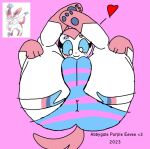 1girl abbygale_purple_eevee_kit anthro anus ass ass_grab butt butt_grab female furry furry_female hi_res looking_at_viewer panties paws pink_body pokemon pokemon_(species) puffy_anus pussy showing_ass sylveon tagme uwu vagina