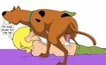  beastiality big_breasts blonde_hair crossover hi_and_lois lois_flagston orgasm scooby scooby-doo semen thought_bubble vaginal 