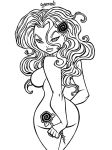 assesina broadsword_comics monochrome sideboob tarot:_witch_of_the_black_rose tarot_(wotbr)
