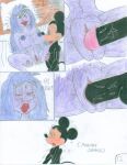 breasts comic crossover disney disney_channel green_eyes lipstick madam_mim mickey_mouse mouse naked_female nipples nude penis purple_hair shrekrulez the_sword_in_the_stone vaginal vaginal_penetration witch