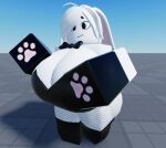  big_ass big_ass big_breasts black_suit bubble_butt bunny_ears bunnysuit roblox thick_ass thick_thighs white_skin 